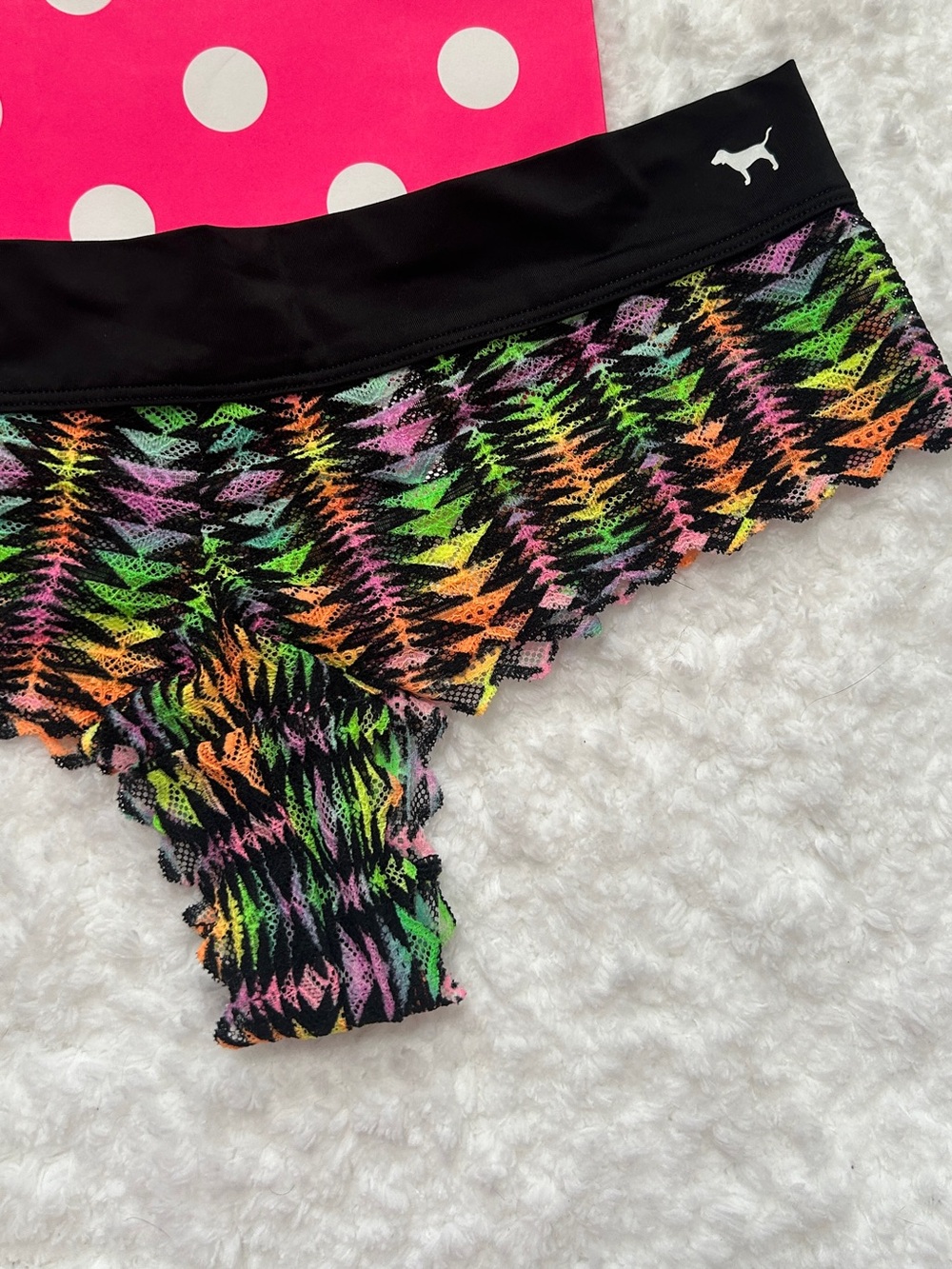 HTF Aztec very Cheeky lace Panty